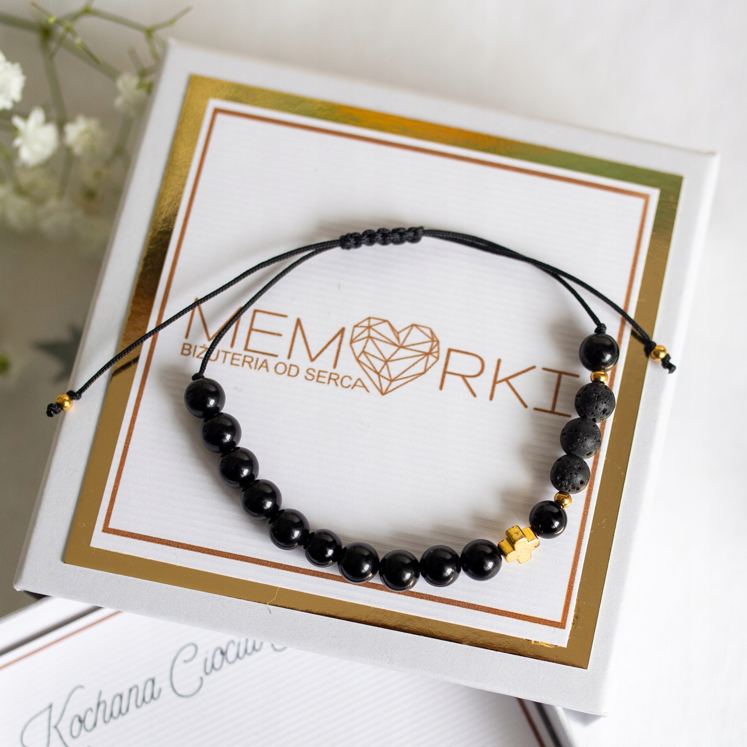 Bransoletki różańce- PODZIĘKOWANIA DLA CHRZESTNYCH- chrzest, komunia, ślub Marka bez marki