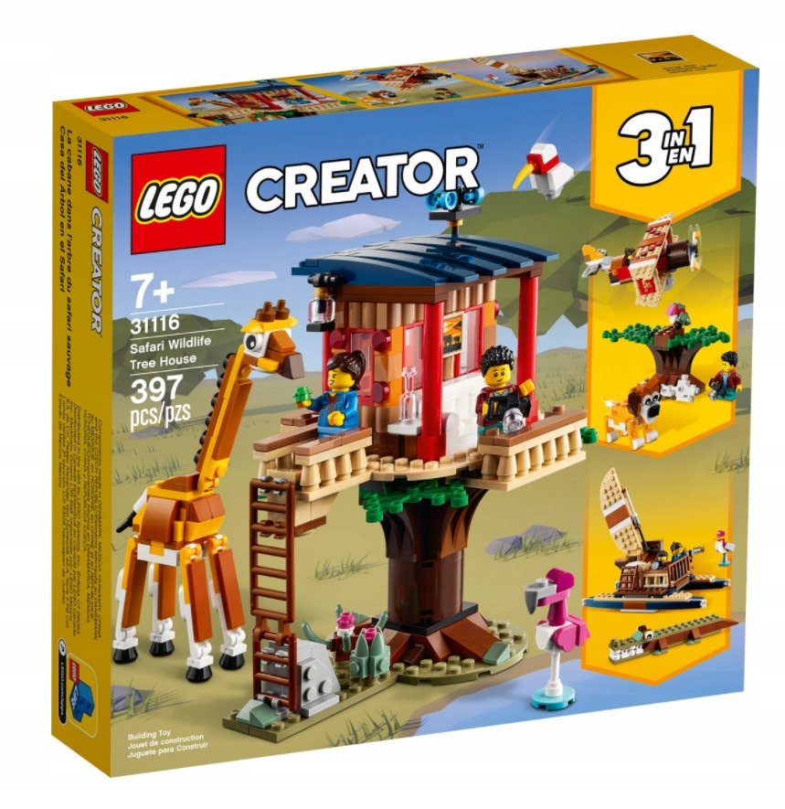 

Lego Creator 3W1 Domek na drzewie na safari 31116
