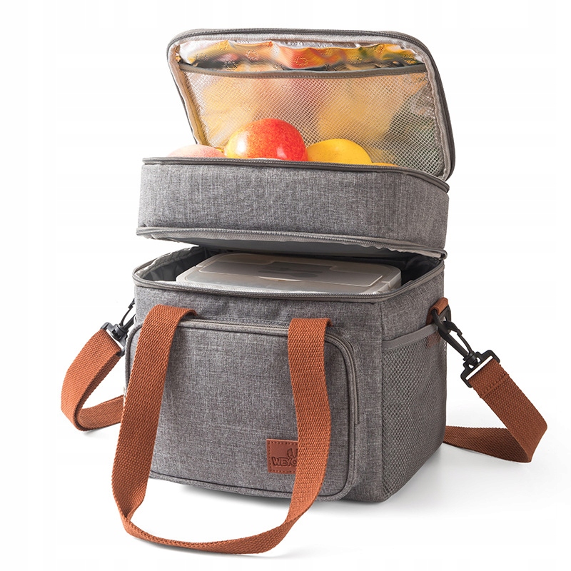 TORBA TERMICZNA PIKNIK PLAŻĘ ŚNIADANIOWA LUNCH BOX DWUPOKŁADOWY 10L EAN (GTIN) 6976335612345