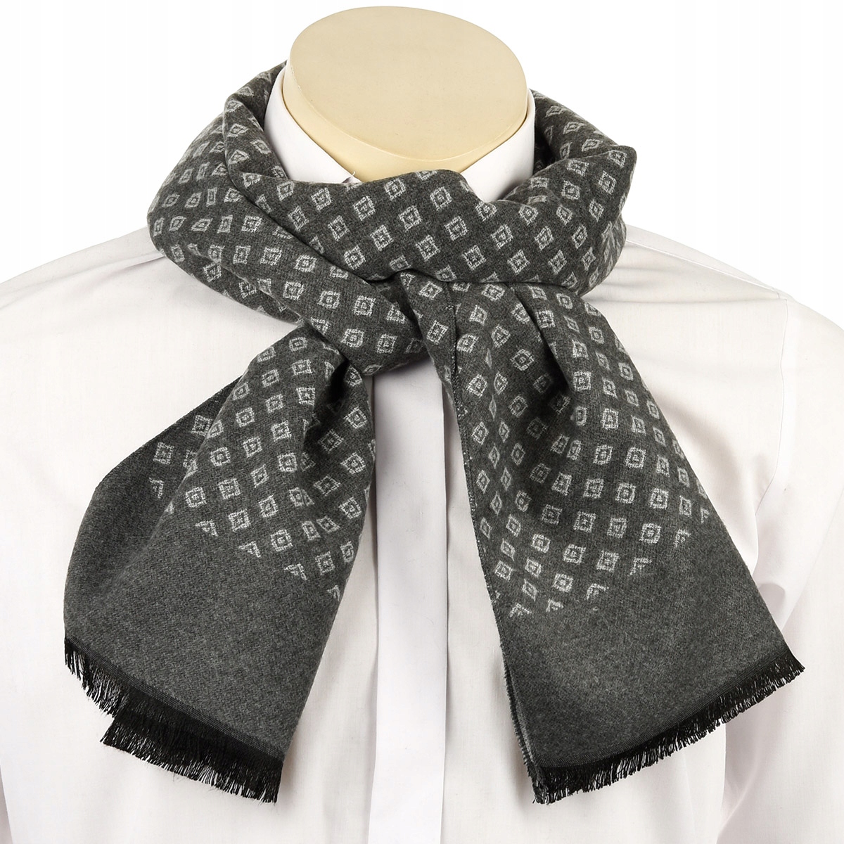 

Szalik męski ciepły miękki szal gładki elegancki