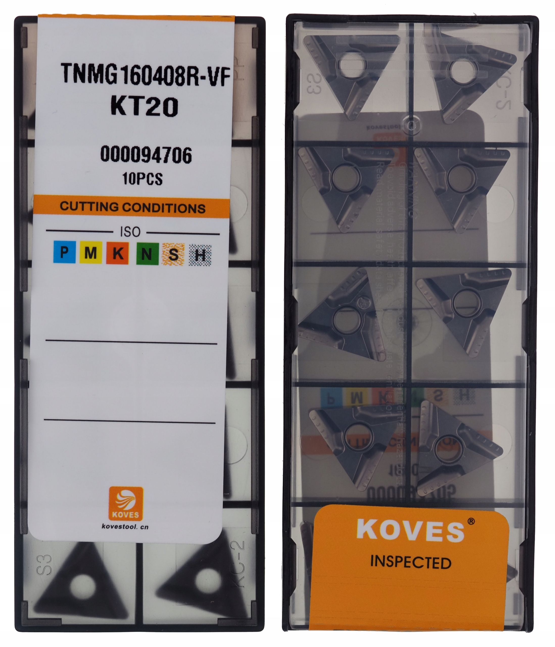 Płytki cermetal Tnmg 160408R Vf KT20 Koves -10szt do stali