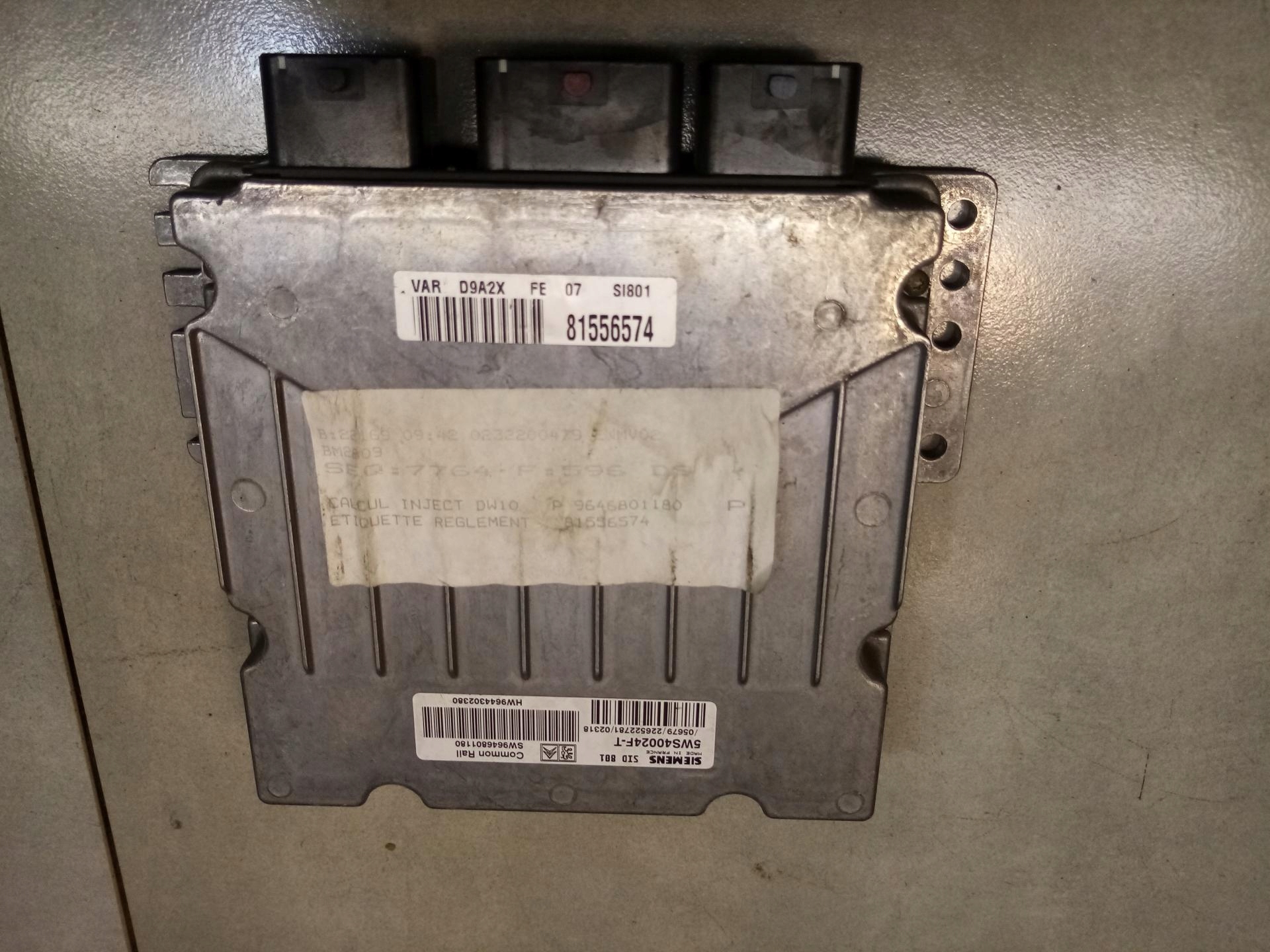 control unit of the engine PEUGEOT 406