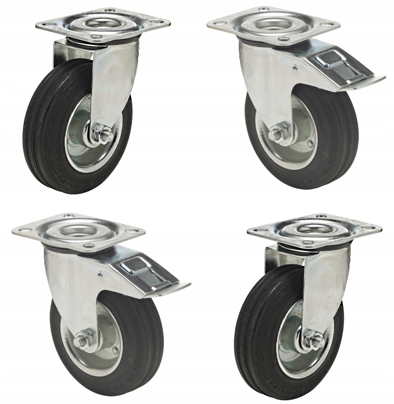 

Zestaw 4 kółka 160mm koła do wózka udźwig 600kg