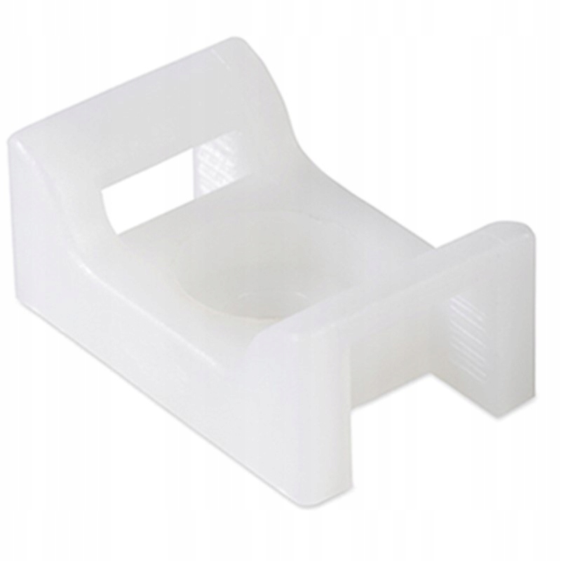 PODSTAWKA DO OPASEK KABLOWYCH 9mm biała 20szt