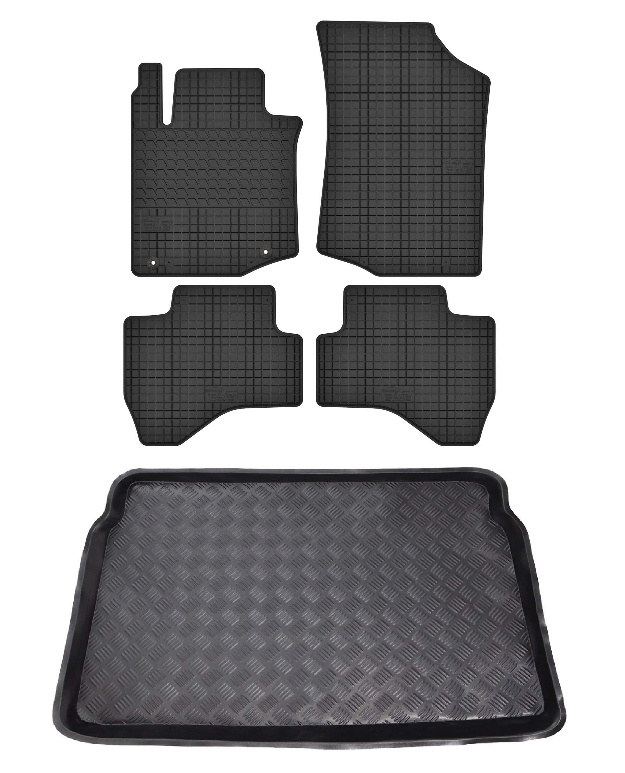 Koberce nosič pro: Citroen C1 I Peugeot 107 Toyota Aygo I 2005-201