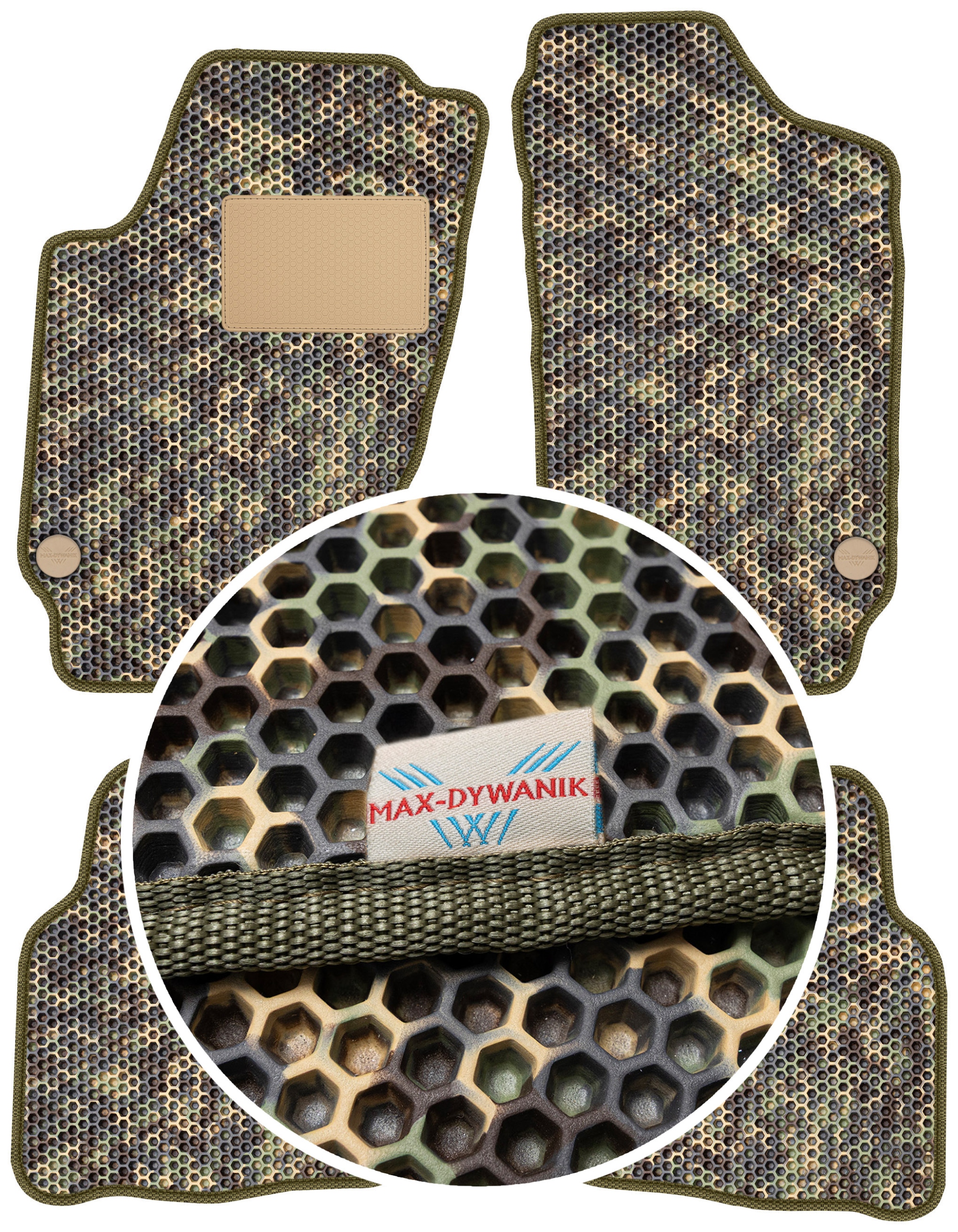 Seat Cordoba II 2002-2009 Gumové autokoberce pro automobily Eva Maskáčový