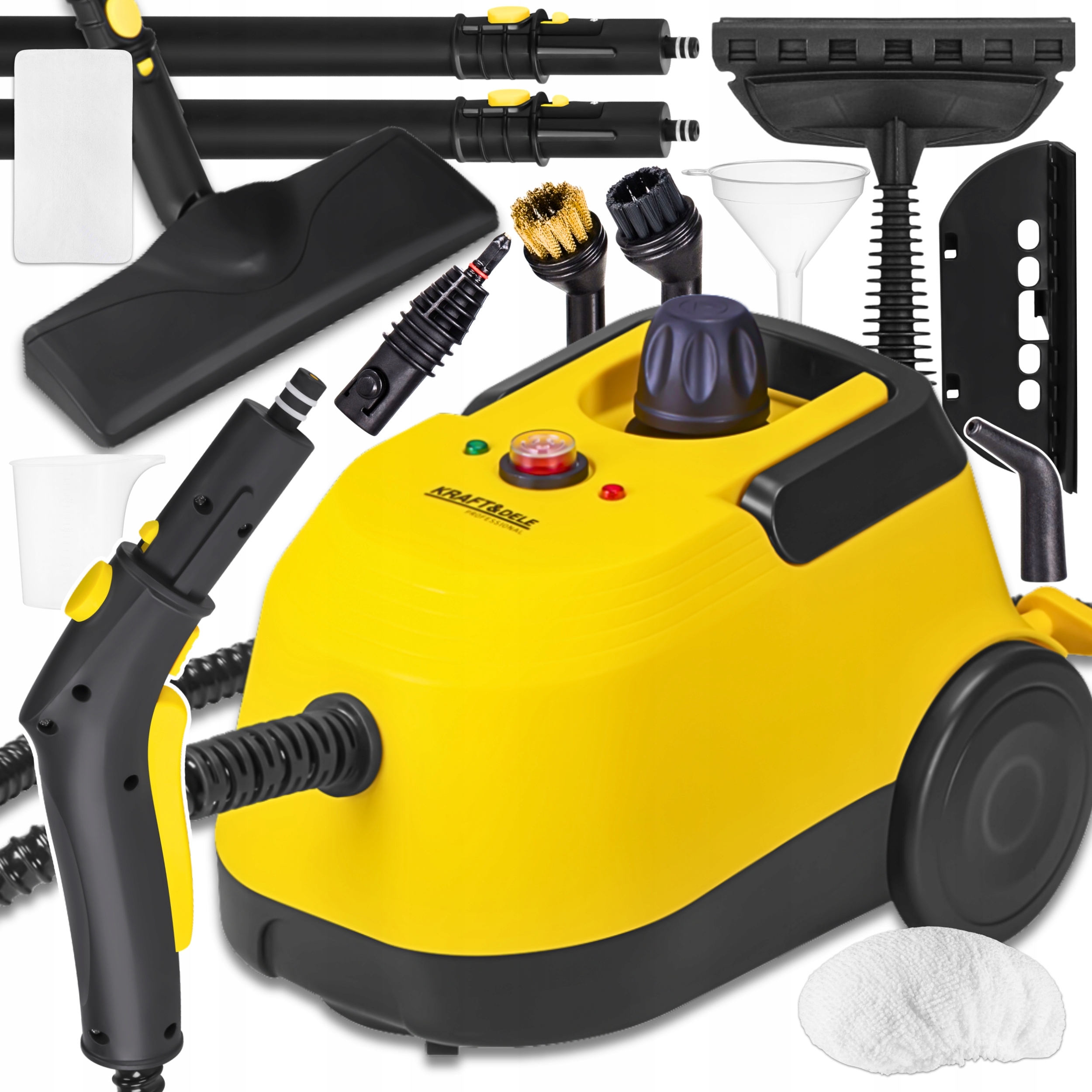 Myjka Parowa Mop Parowy Odkurzacz Czyścik Do Okien Fug Tapicerki Duży 2100W