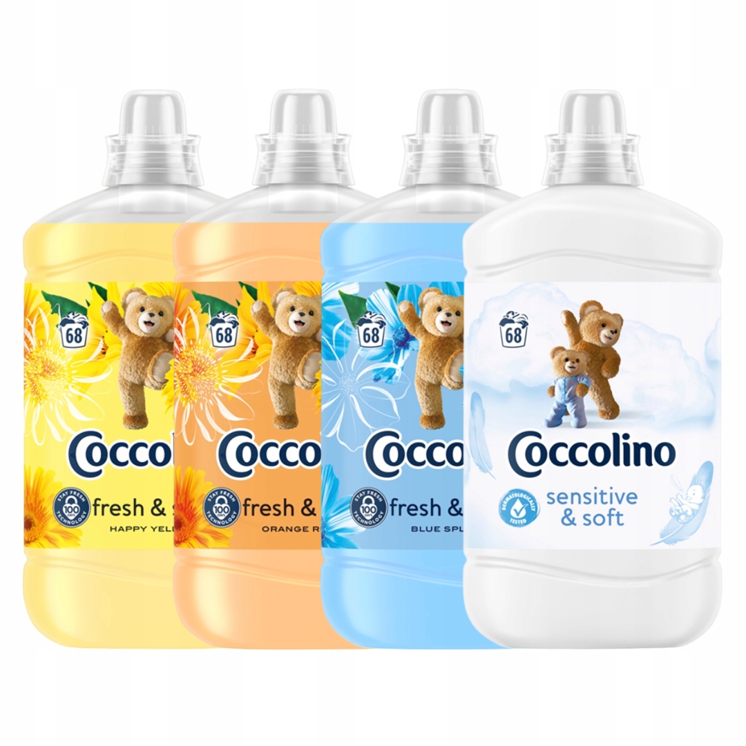 Płyn Do Płukania Tkanin Coccolino Fresh & Soft Mix 4x1,7L 272 prania