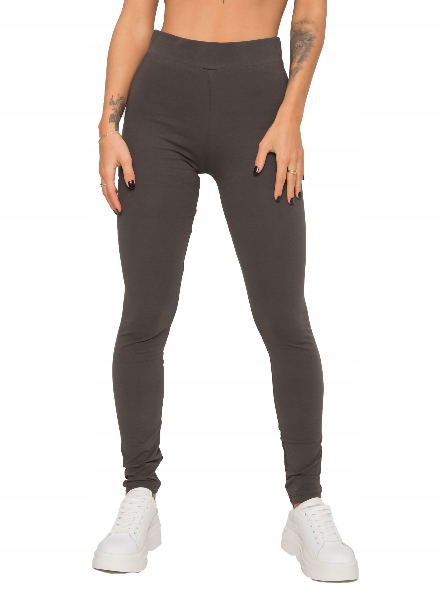 

Legginsy Bawełniane długie gładkie Damskie - M