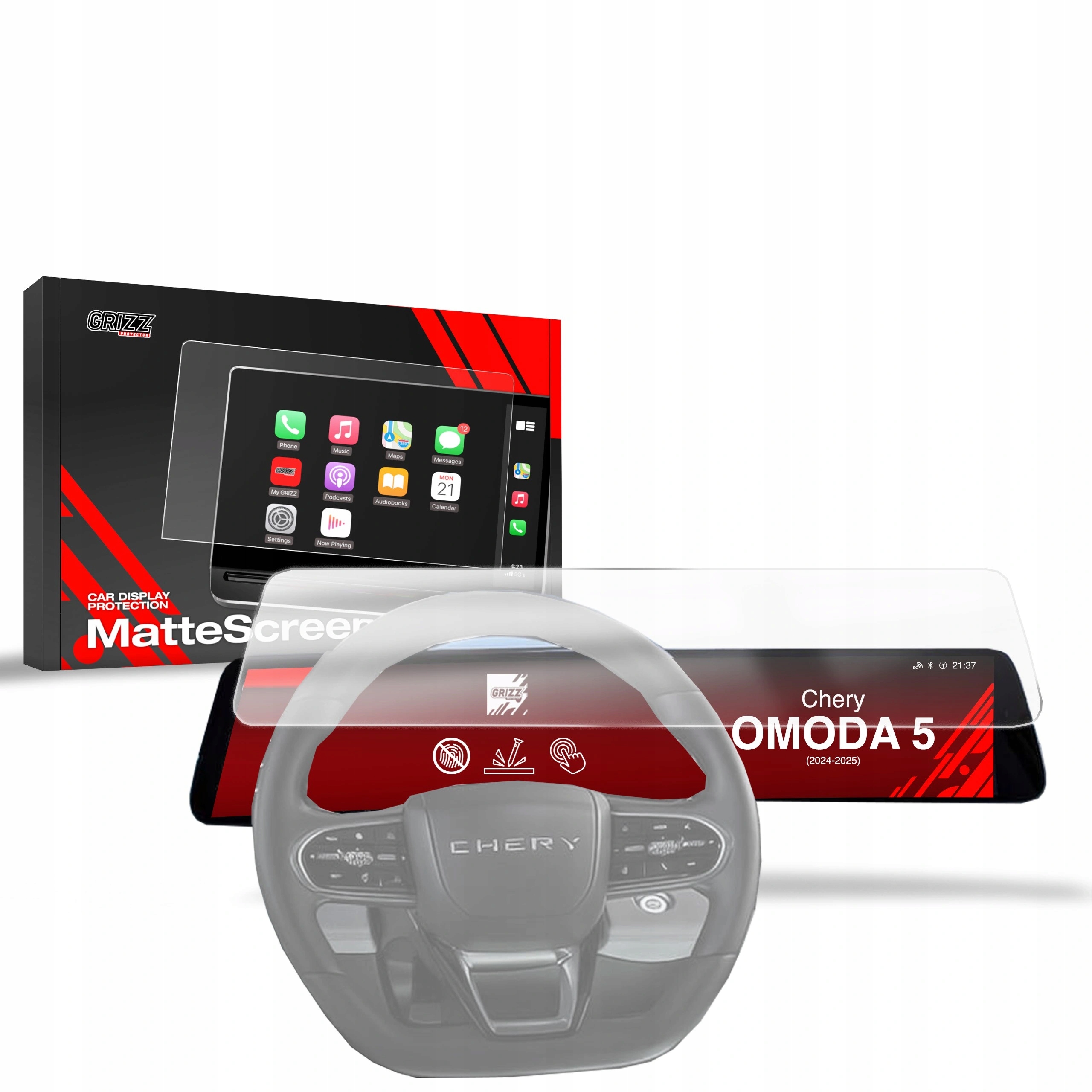 Ochranná matná fólia GrizzGlass CarDisplay pre Omoda 5 Facelift (2024-202