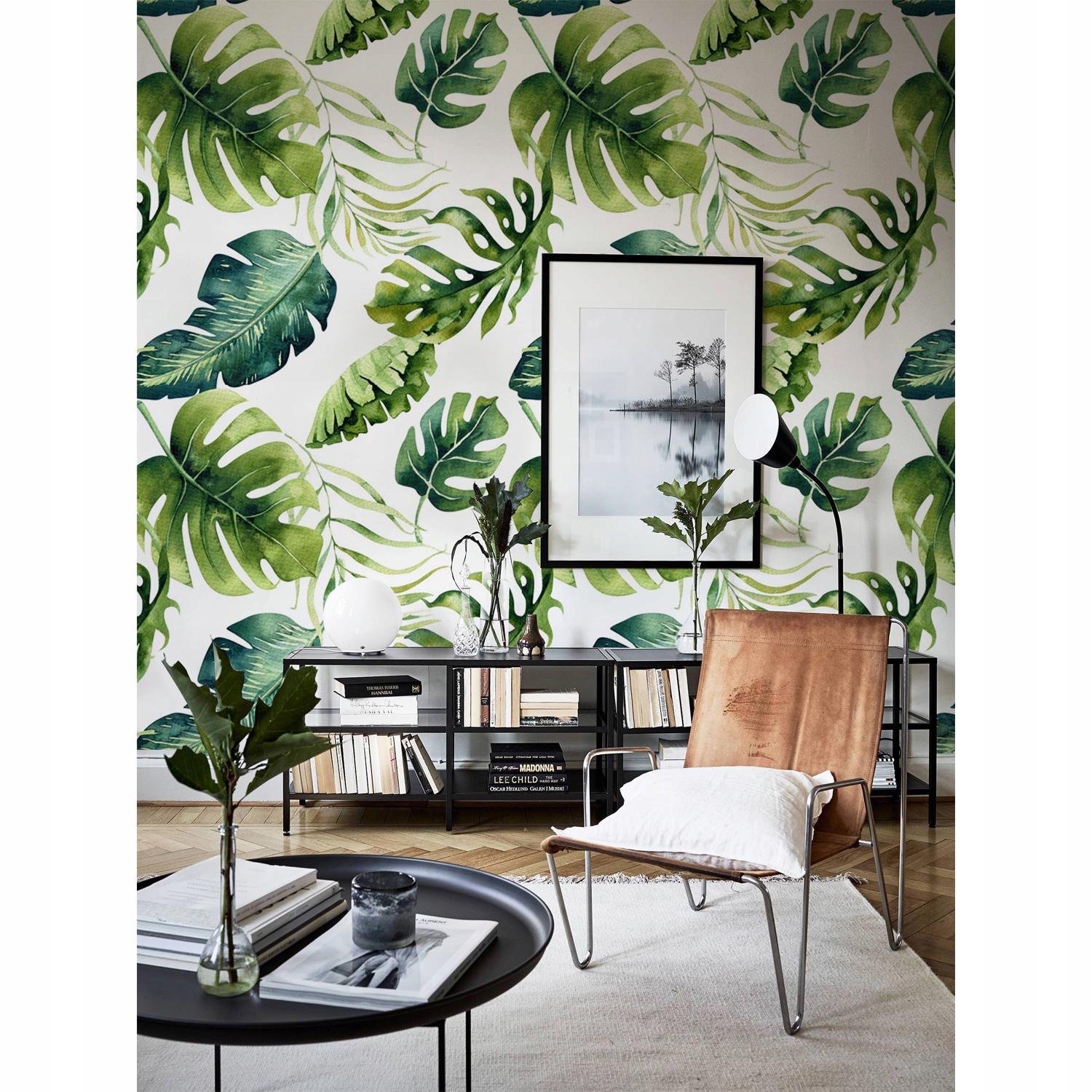 

Tapeta ścienna Egzotyczne zielone liście 360x250cm