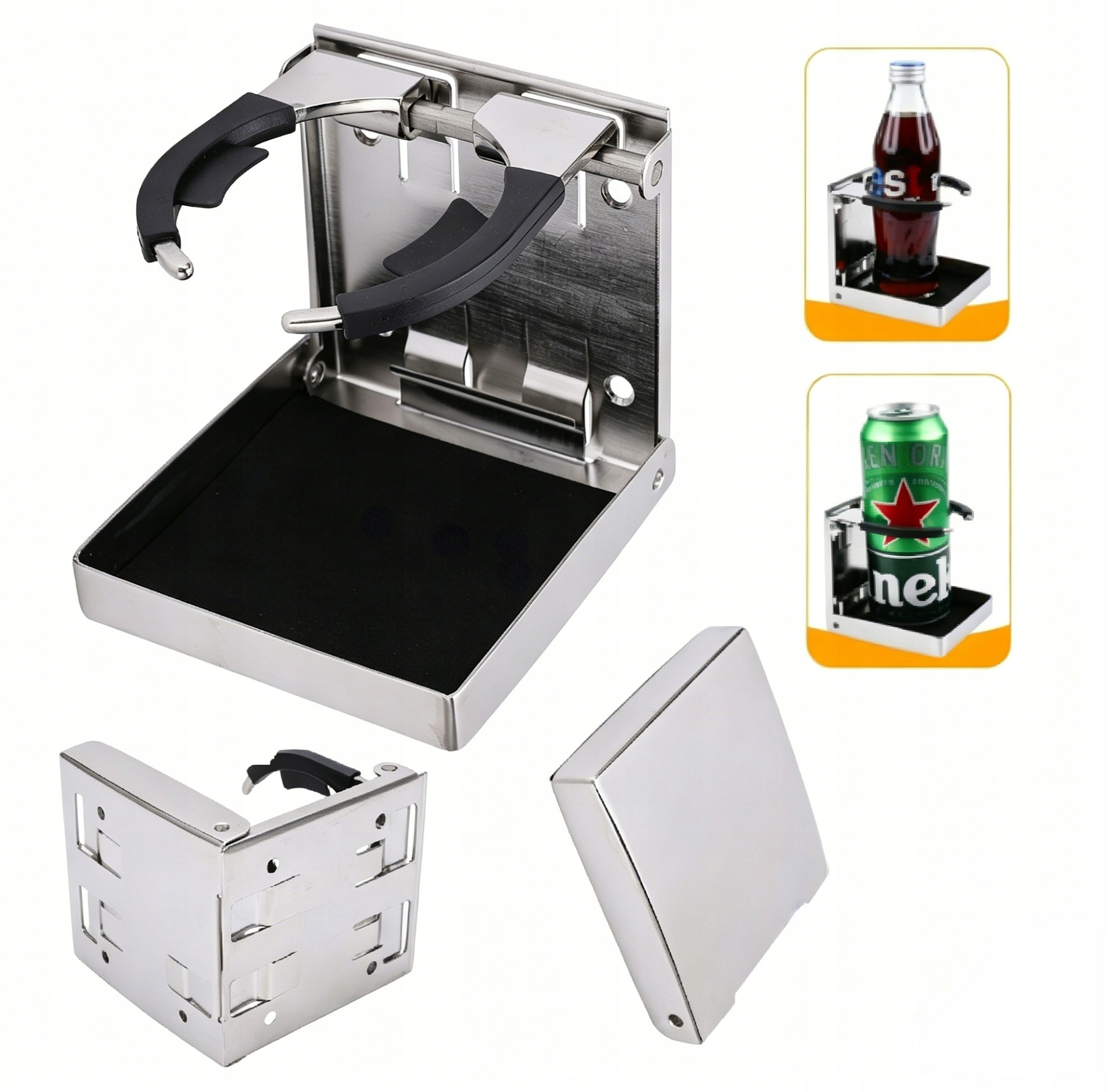 Uchwyt Składany Nierdzewny Na Napoje Kubek Kawę Cup-holder