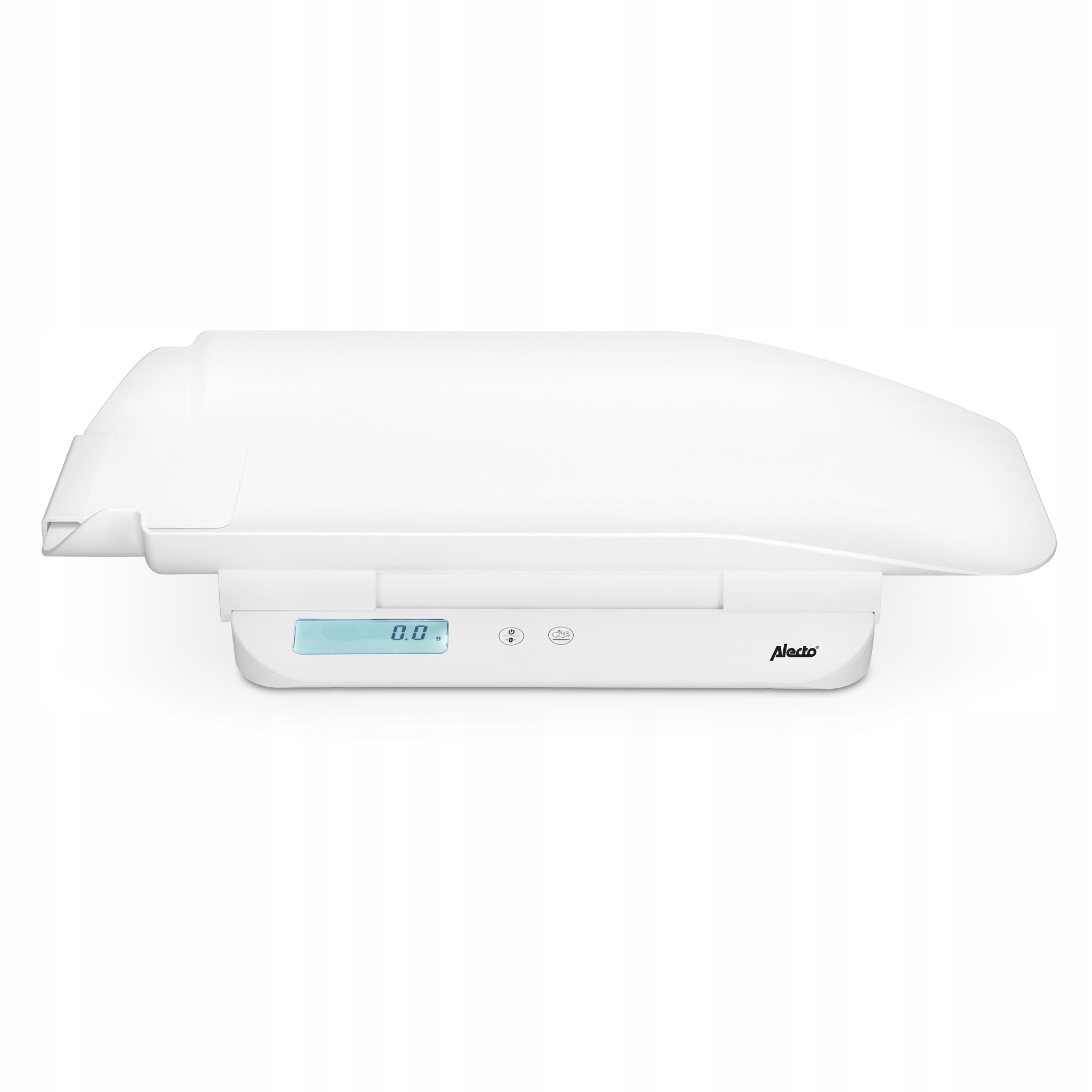 WAGA DLA NIEMOWLĄT DZIECI ELEKTRONICZNA Z POMIAREM DŁUGOŚCI WYŚWIETLACZ LCD Marka Alecto