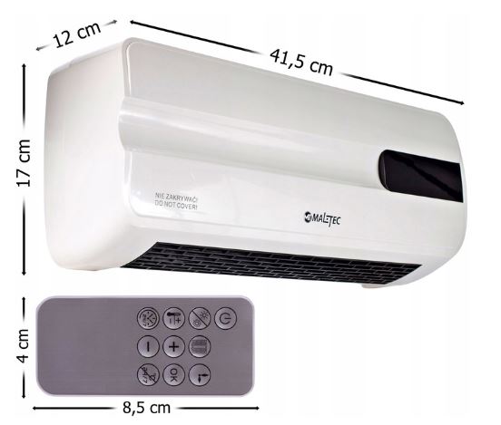 Vzduchová clona MalTec PT3800Wt Display dálkové ovládání