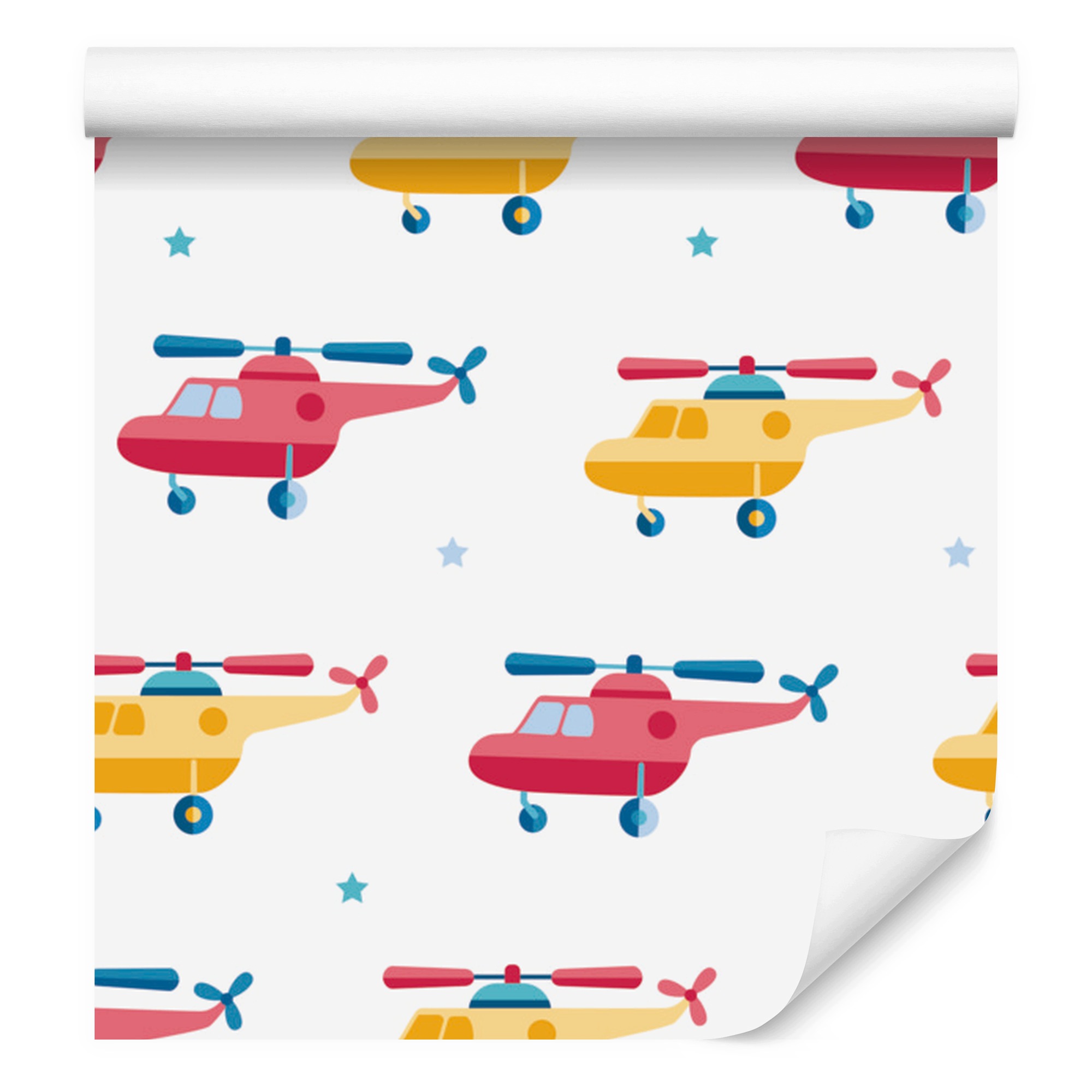 Tapeta Helikoptéra a hvězdy do obývacího pokoje a ložnice 50 x 1000 cm