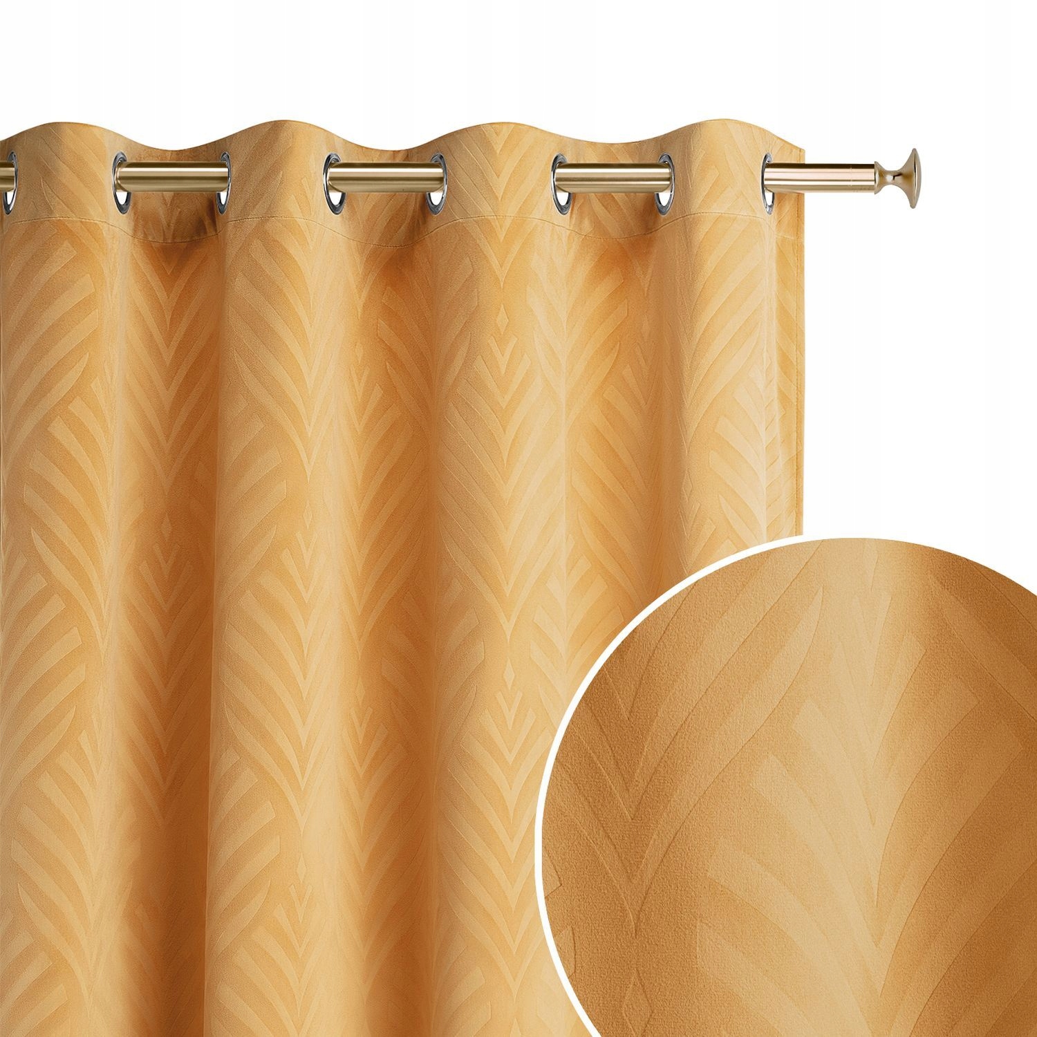 ZASŁONA WELUROWA LEAFLY 140X245 PRZELOTKI MUSZT