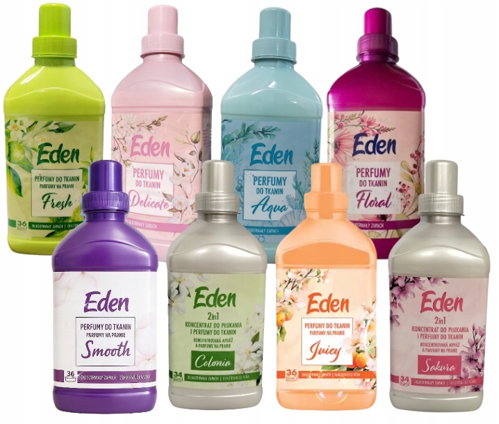8xEDEN perfumy Delica+floral+fresh+aqua+ Smooth+juicy+sakura+colonia 5,816l