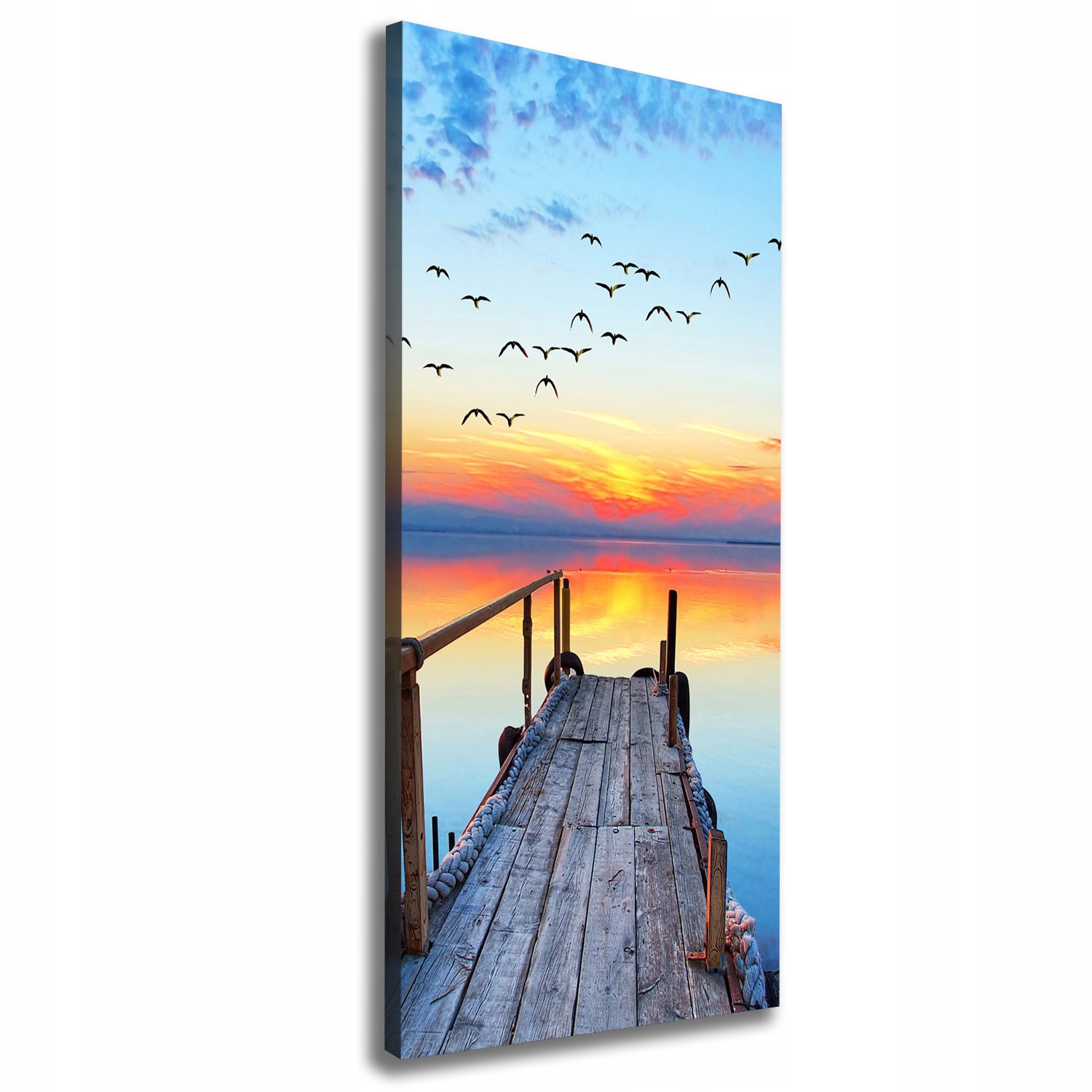 

Foto obraz na płótnie Drewniane molo 50x125 cm