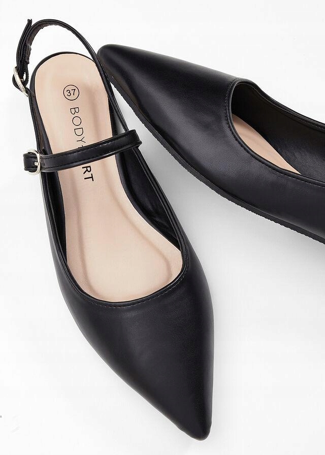 BP96 BALERINY Z ODKRYTYMI PIĘTAMI BONPRIX 42 Marka Bonprix