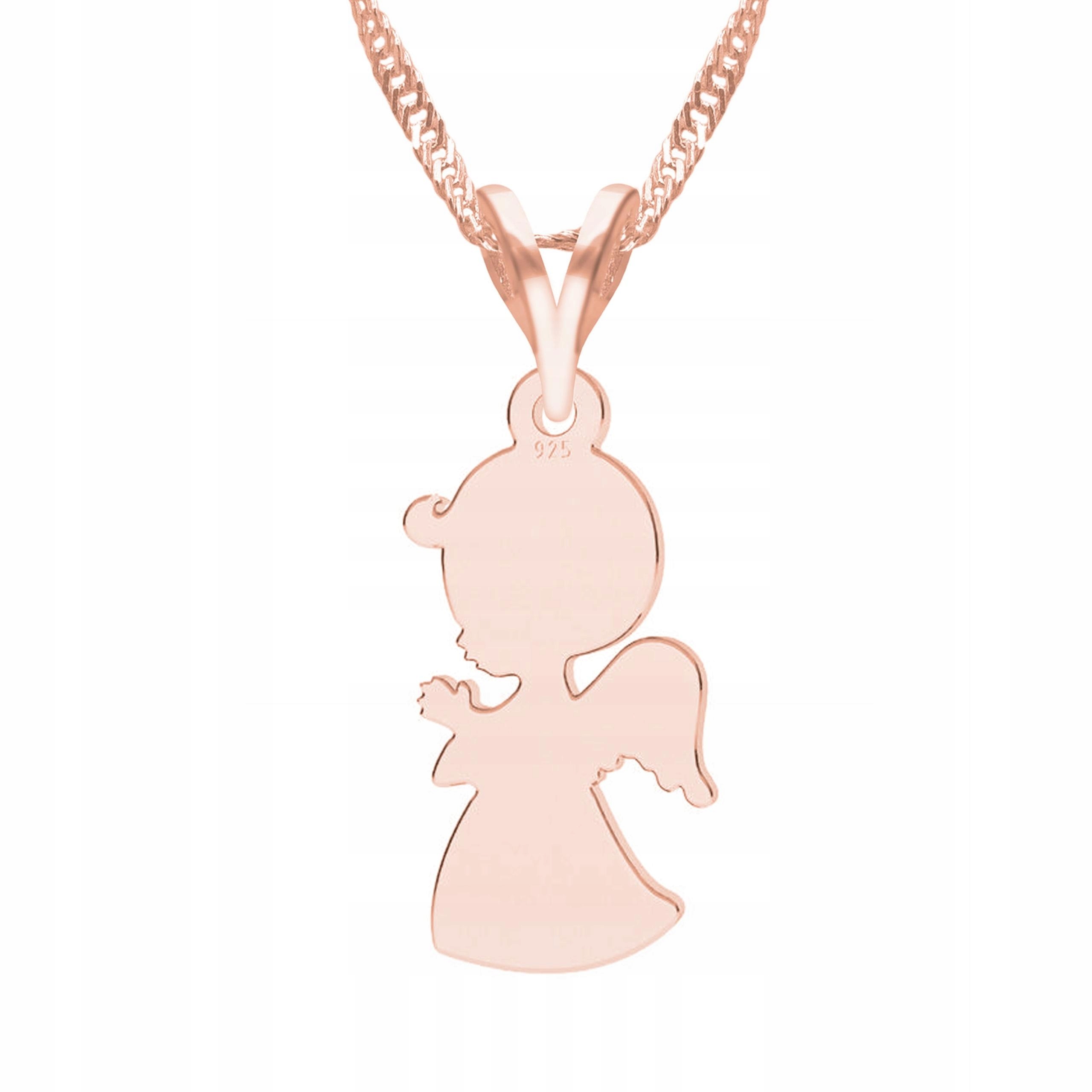 Náhrdelník Pozlacený anděl Anděl strážný s andělem Andělem Nebe Stříbro 925