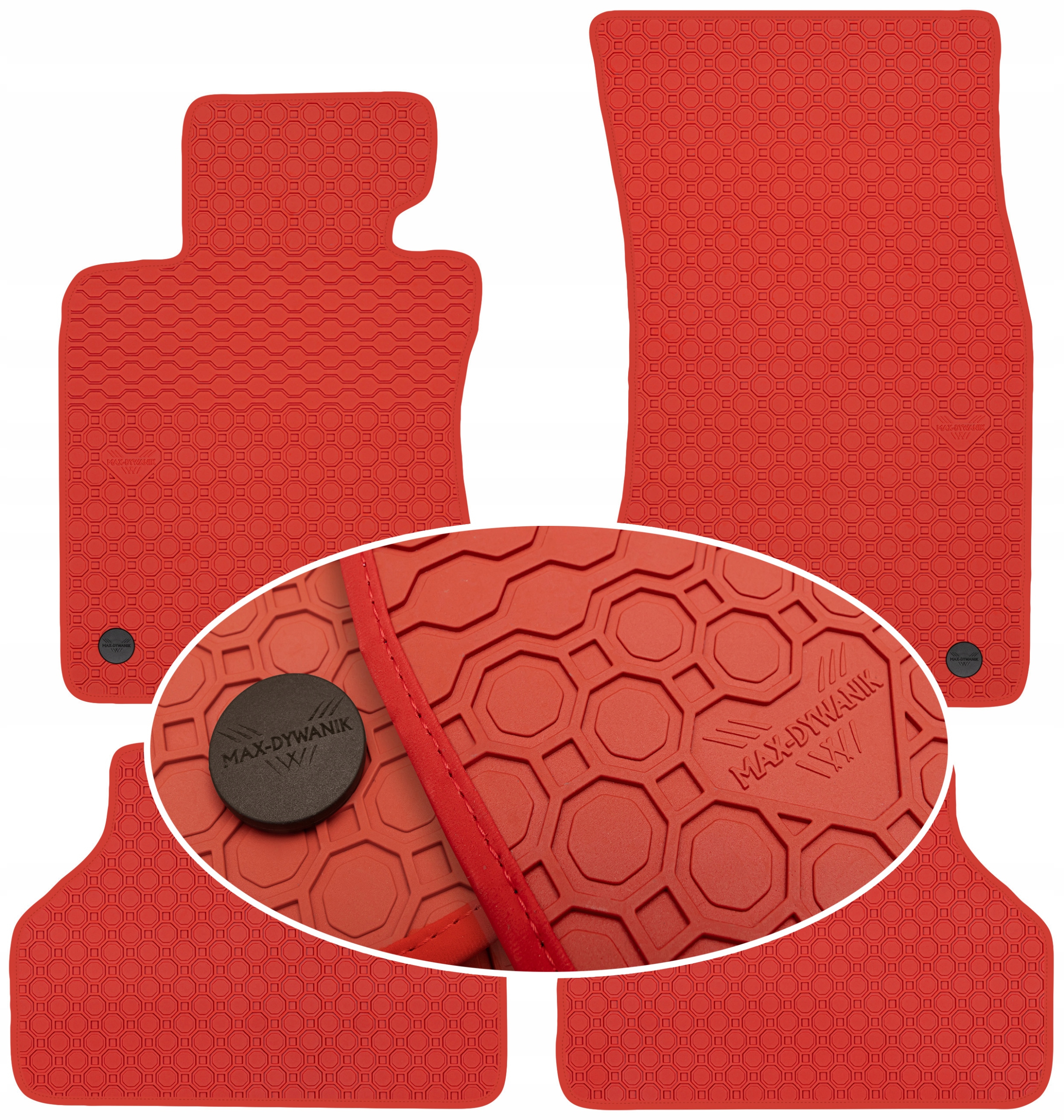 Bmw 5 E60 E61 2003-2010 Koberce Červené