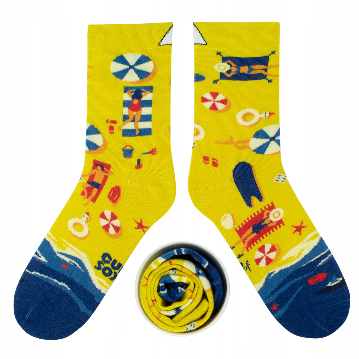 

Cupofsox Kolorowe Skarpety Plaża Wakacje 41-44
