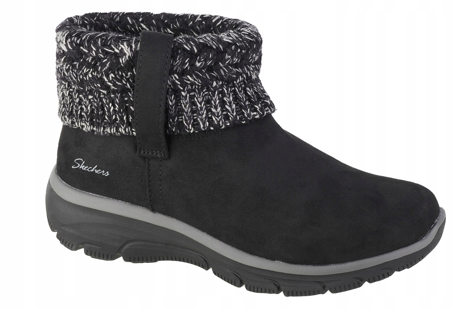 Skechers Easy Going Cozy Weather [36,5] Dámské zimní boty z černé tkaniny