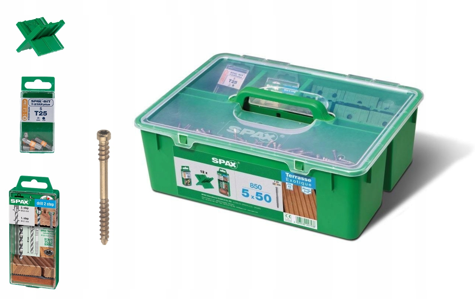 

Spax wkręty tarasowe A2 Stare złoto 5x50mm 850 Box