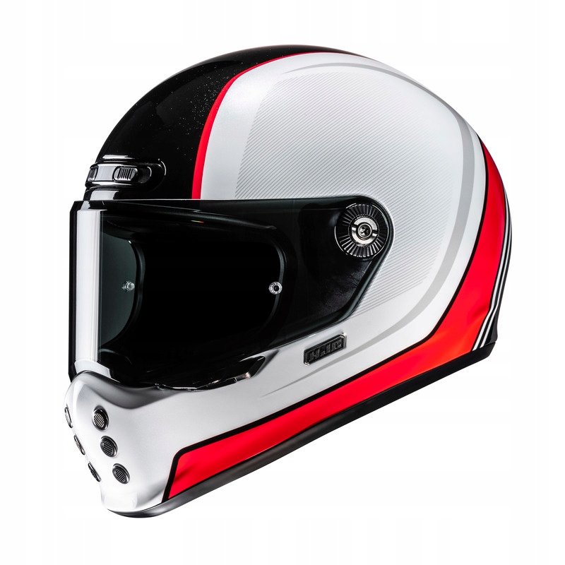 Motocyklová Prilba Hjc V10 Hodu White Black L