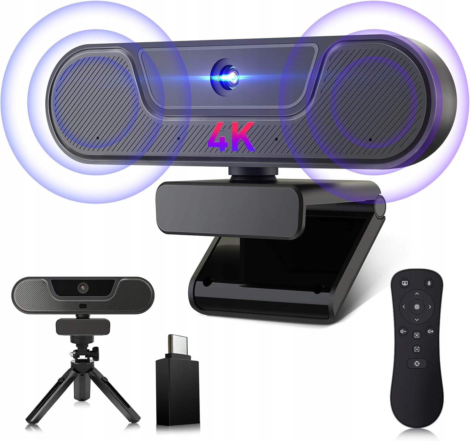 Vizolink V20 webová kamera 4K Uhd s mikrofonem a reproduktorem, 4K/25FPS