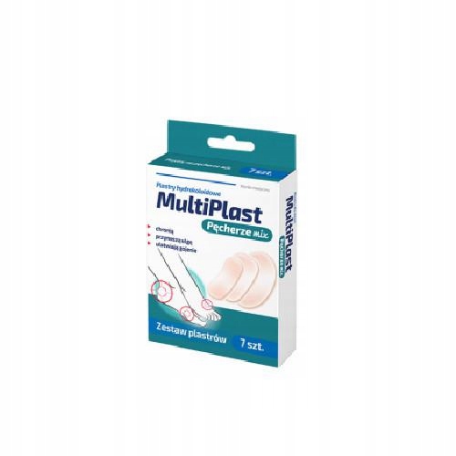 

MultiPlast plastry hydrokoloidowe Pęcherze mix7szt