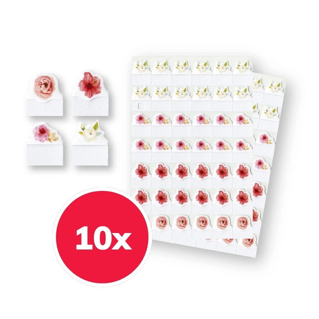 Walther Photo Corners Design Set 10 x 84 ks Flower (lepící fotorůžky)