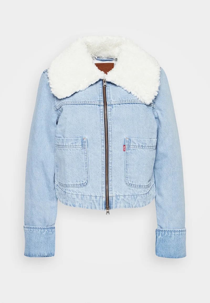 Y5114 Levi's Džínová bunda Retro Sherpa A3487-0002 Modrá RelaxedFit M