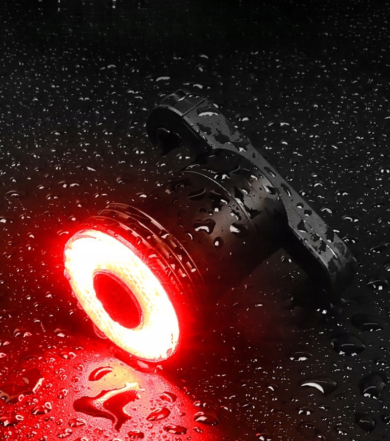 Tylne światło rowerowe -Smart Brake Sensing Light, IPX67, wiele trybów światła Liczba trybów świecenia 5