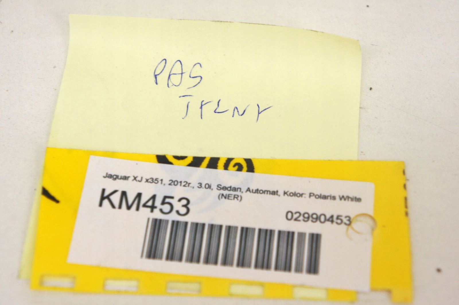 KM453 Jaguar XJ X351 Pas Tyl Tylny Part number