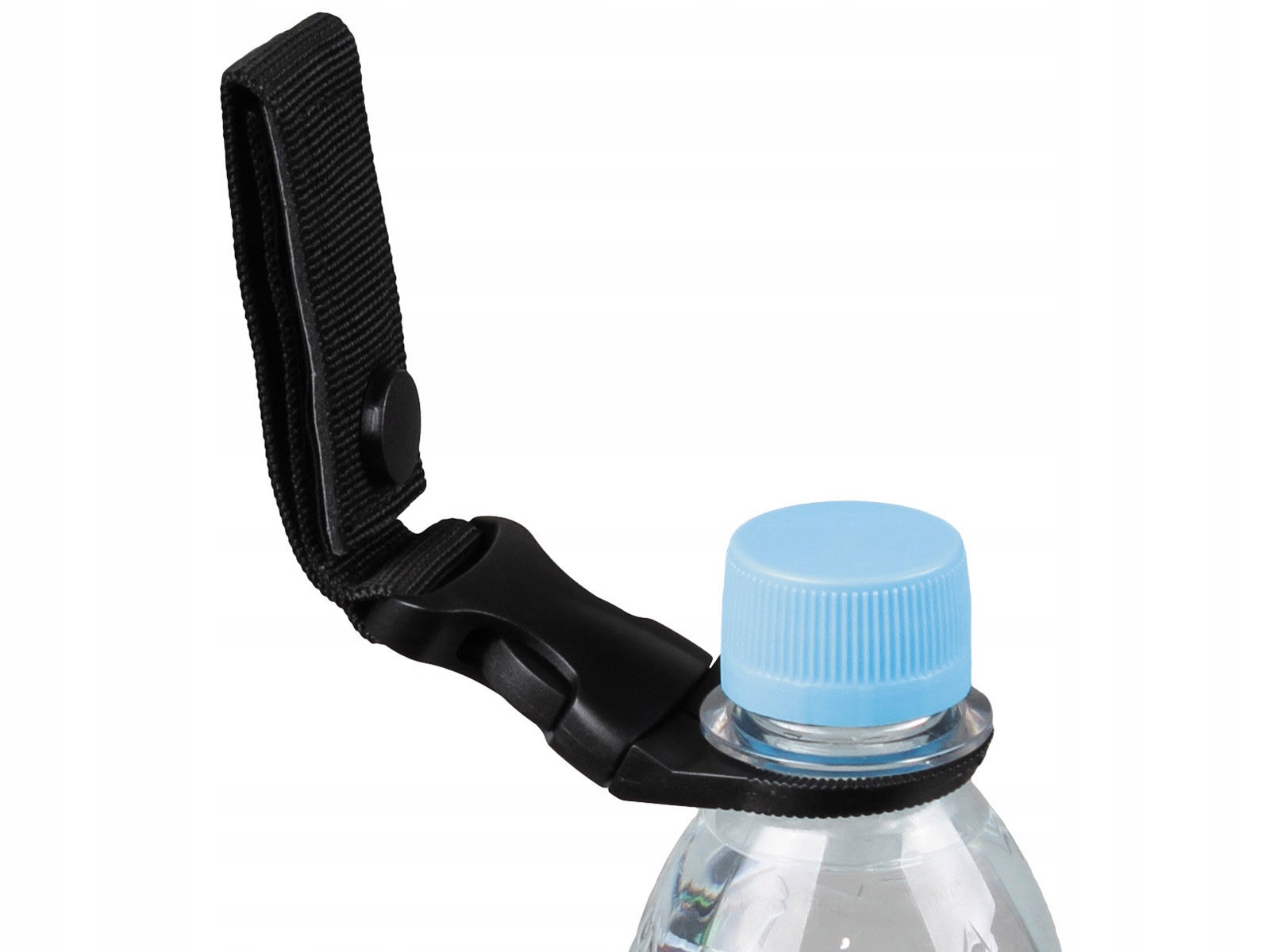 Uchwyt na butelkę do plecaka system mocowania molle 16 cm czarny
