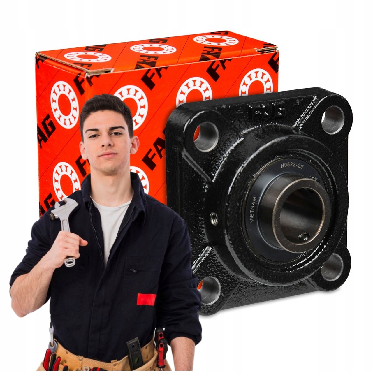 Samonastavitelné Ložisko Čtvercové Objímka Fag Ucf 209 45x137 mm Black Series