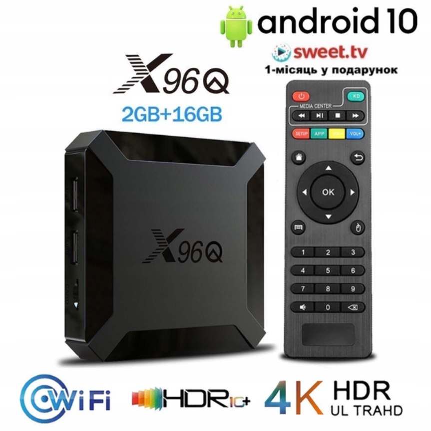 SmartBox Altmir H313 X96Q Media Box 4K z Androidem 2/16Gb i Wi-Fi 5G Kod producenta Allwiner H313