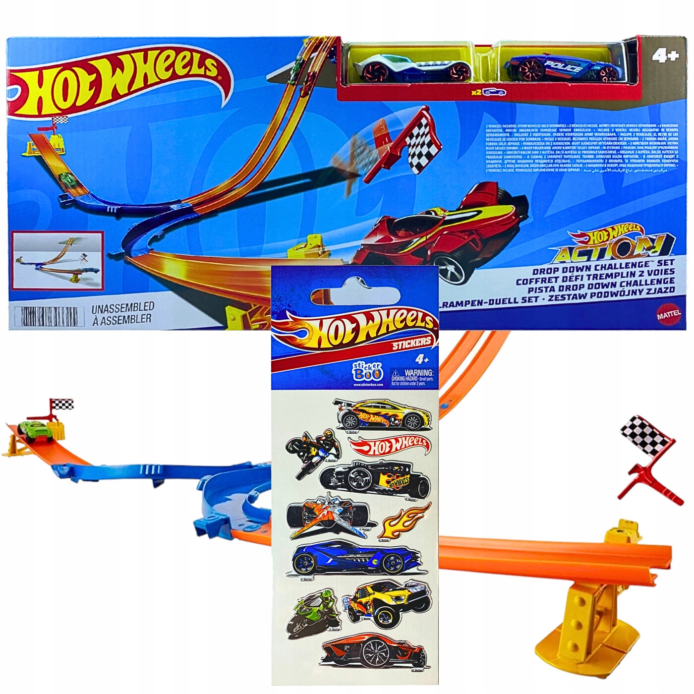 

Hot Wheels Tor Wyścigowy 2 Auta Szybki Wyścig
