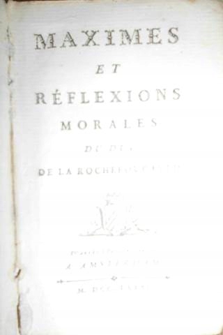 Maximes et reflexions morales, miniatura -