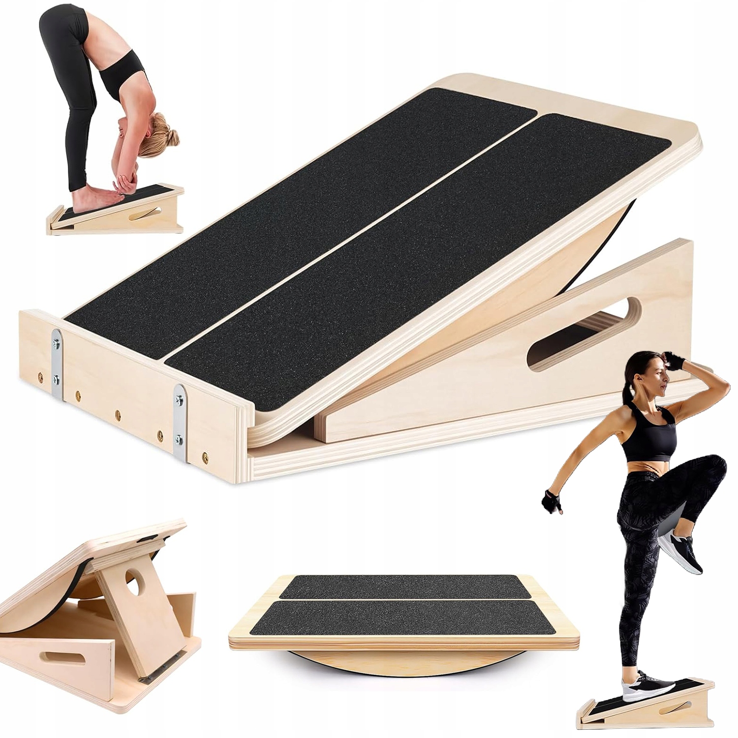 Deska Do Ćwiczenia Równowagi 150KG 4 Stopnie Nachylenia Ergonomiczny Design