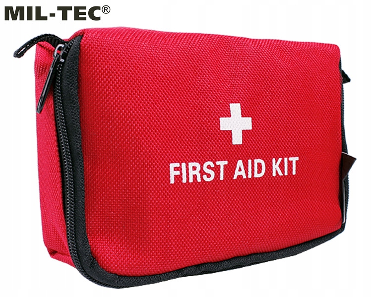 Apteczka Pierwszej Pomocy Turystyczna MIL-TEC First Aid Kit MAŁA Czerwona Kod producenta 16026000