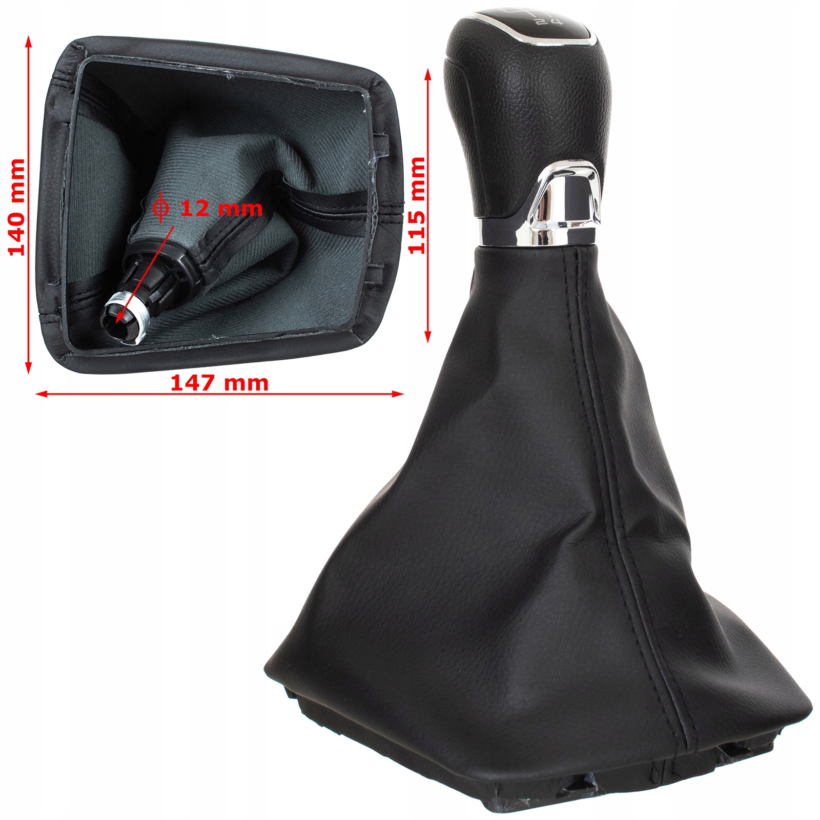 GAŁKA ZMIANY BIEGÓW MIESZEK do Skoda Octavia II 2 LIFT Jakość części (zgodnie z GVO) Z - zamiennik