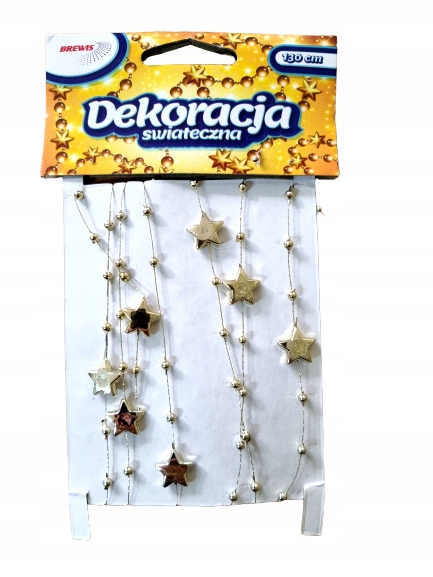 

Dekoracja świąteczna łańcuszek gwiazdki DX 1