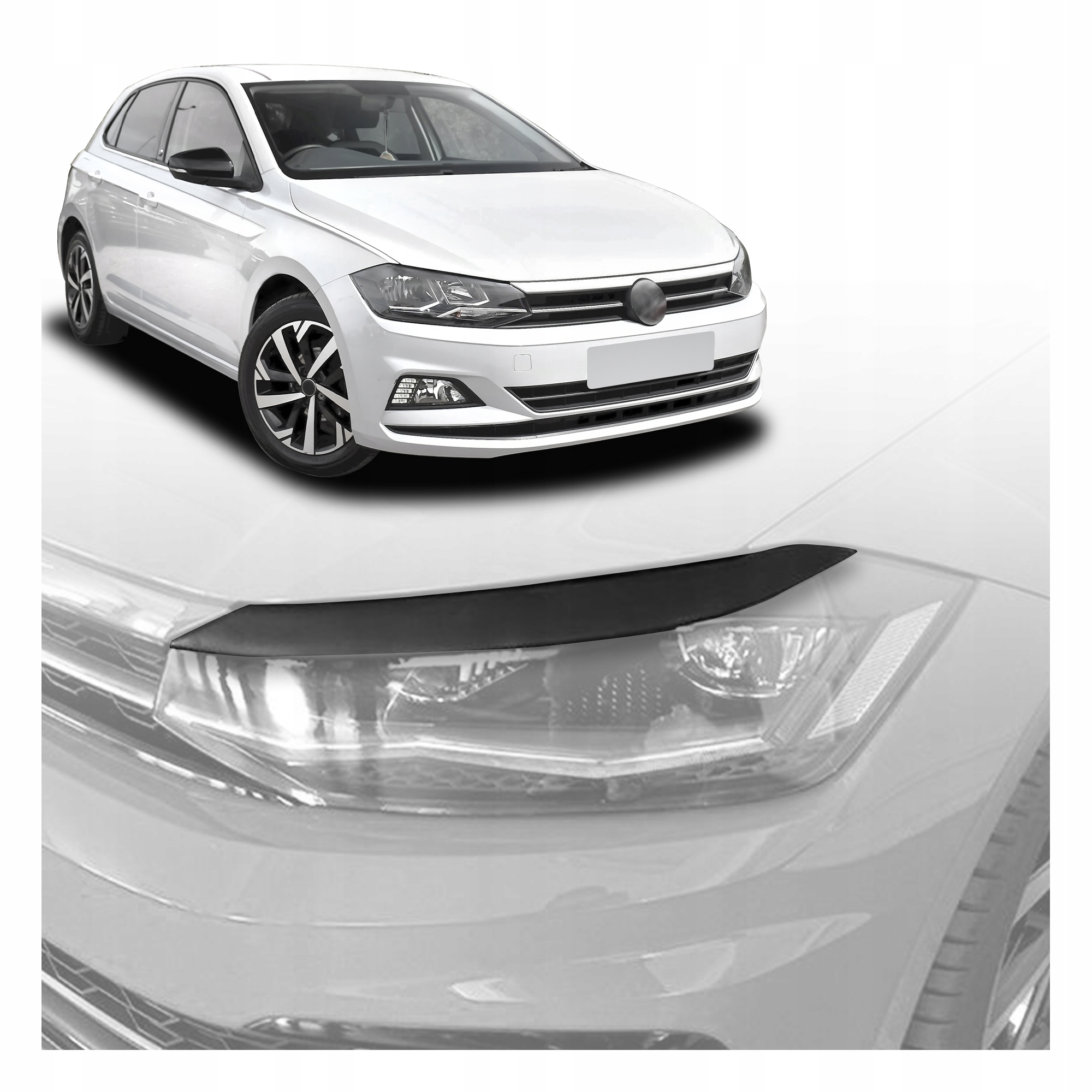 Krytky předních světlometů pro Volkswagen Polo VI Aw 2017- Hatchback