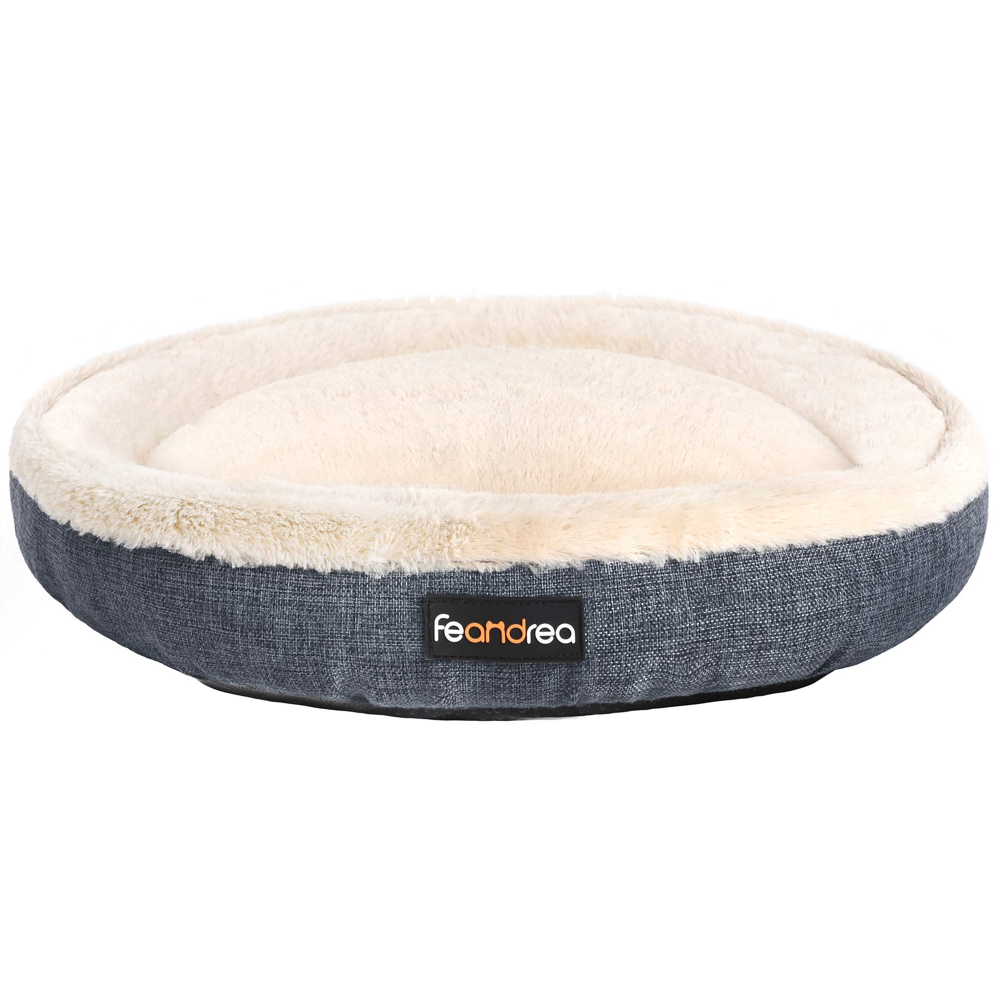 Feandrea Pelíšek pro psa koš Ø 75 cm tmavě šedý L 75 x B 75 x H 12 cm