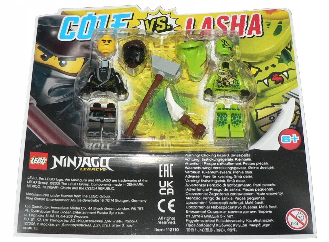 

Lego Nowy blister 2 figurki Cole Vs Lasha 112110