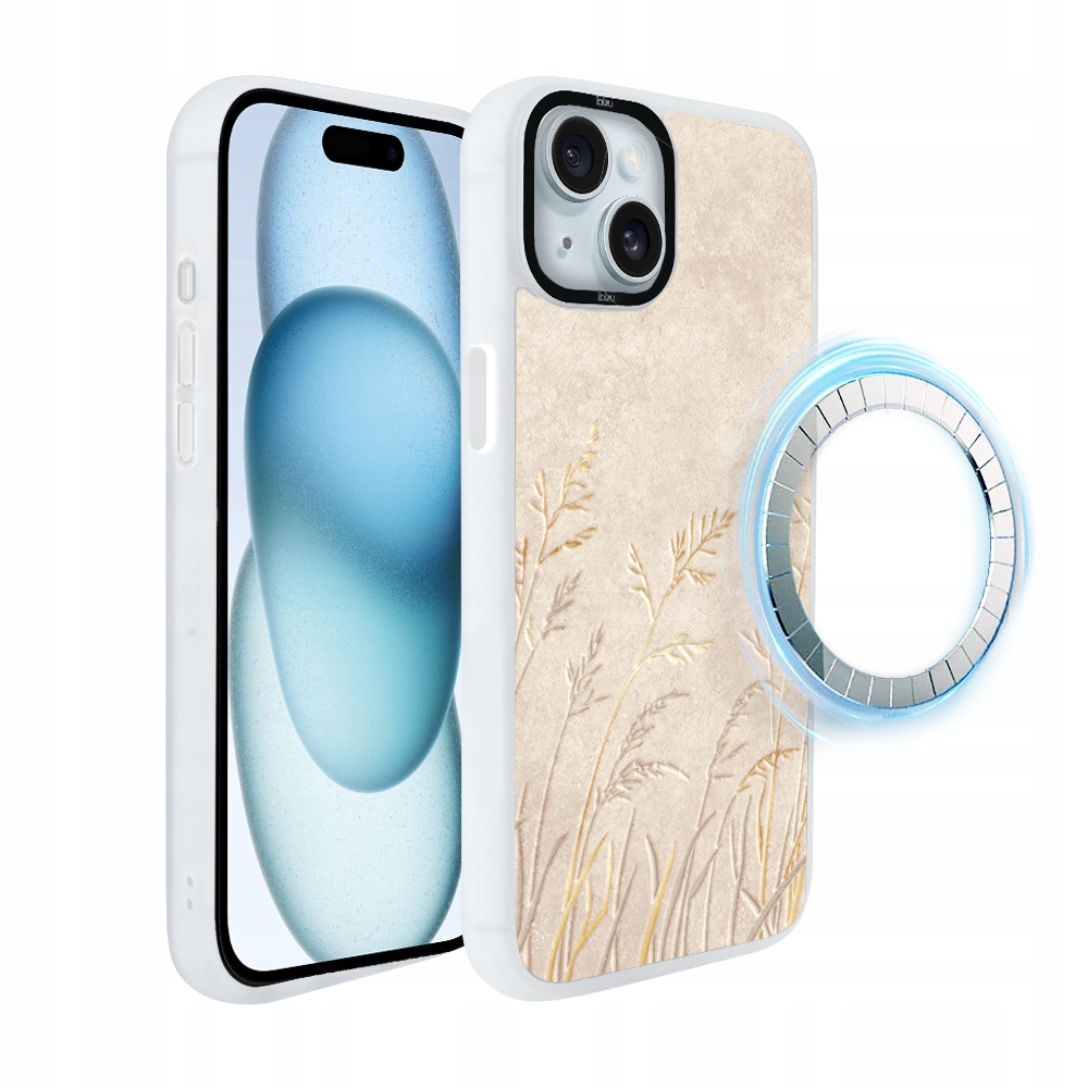 Pouzdro pro iPhone 15 Plus Ibizu DropGuard Matt s MagSafe, Klasy, bílé