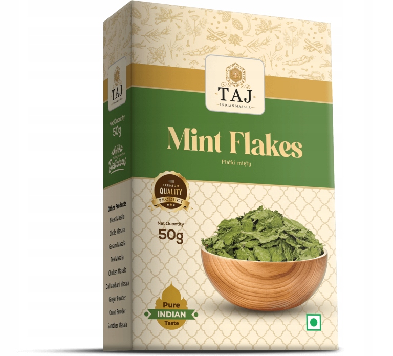 TAJ INDIAN MASALA Mint Flakes 50G