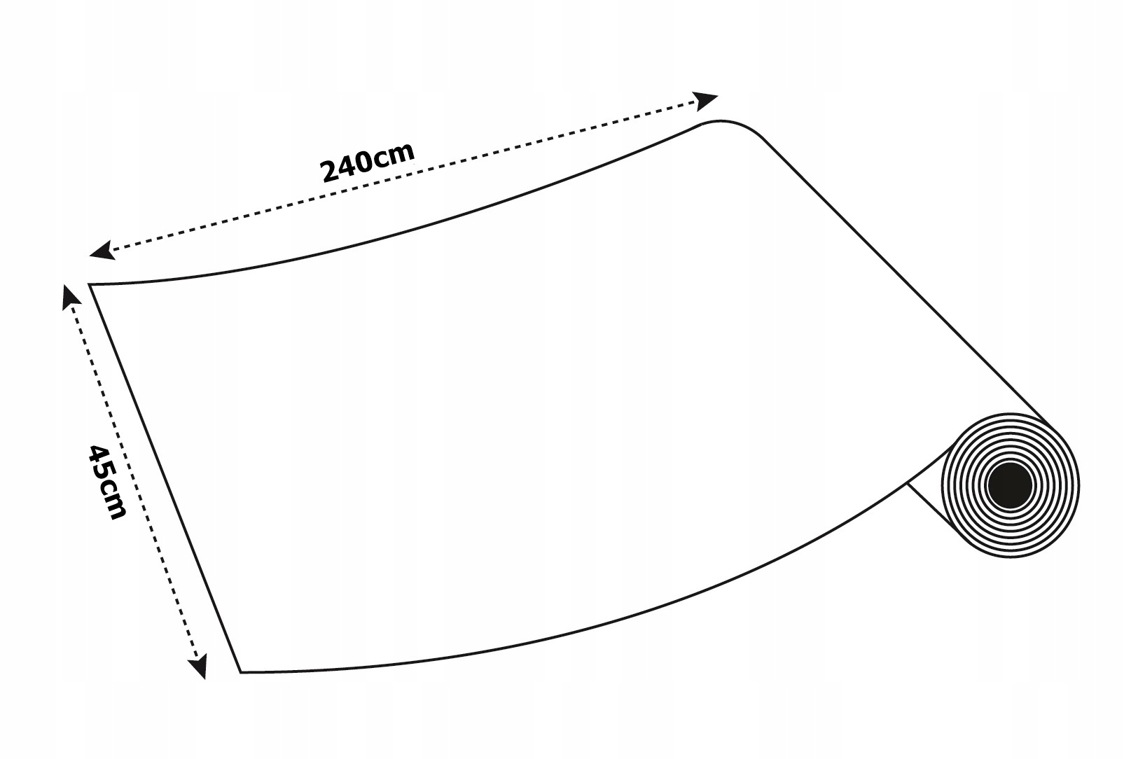 Folia Na Okno Statyczna Do Szyb MATOWA Szer 45cm Transparentność matowa